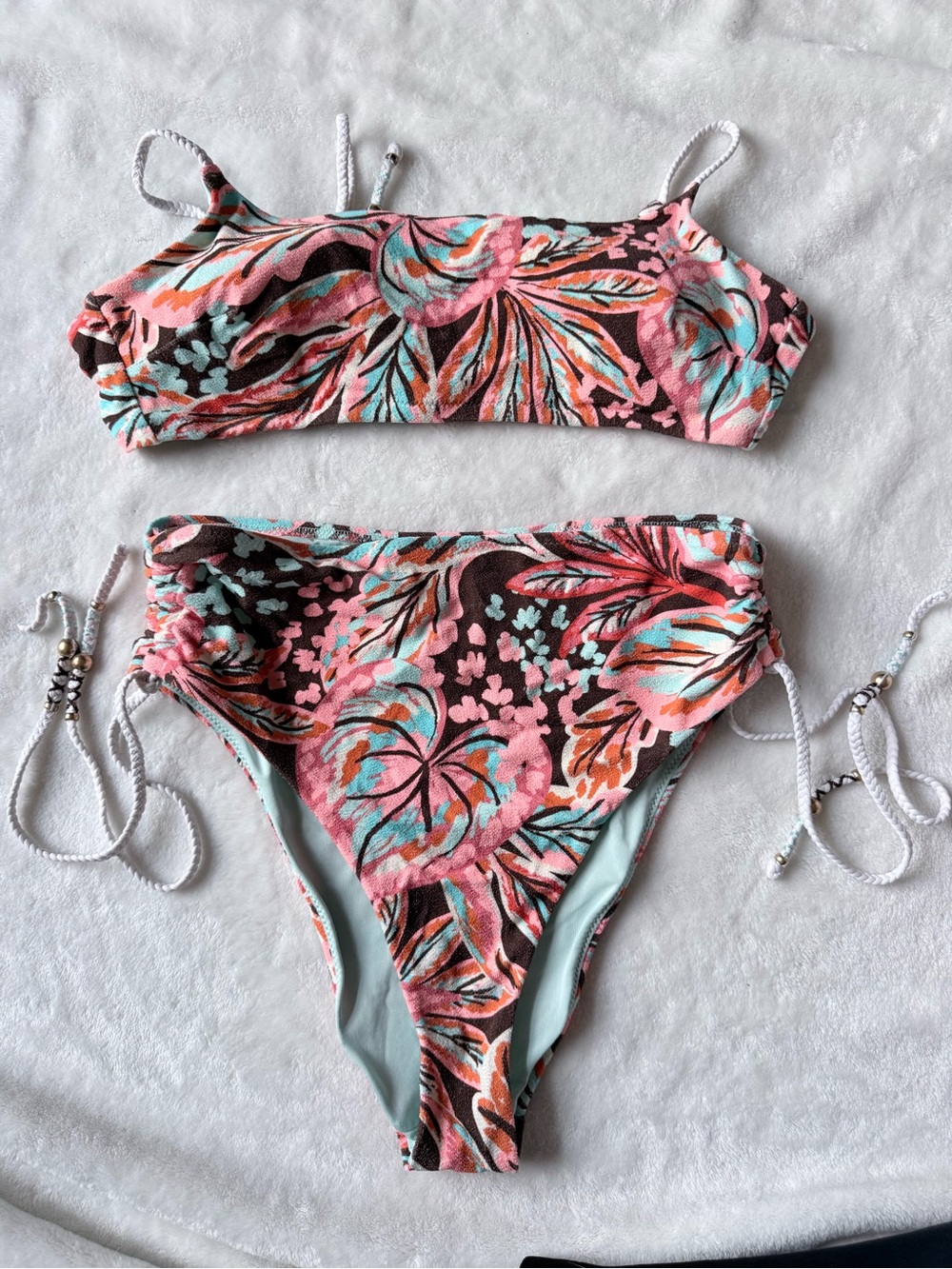 Aerie Floral Scoop Bikini Set